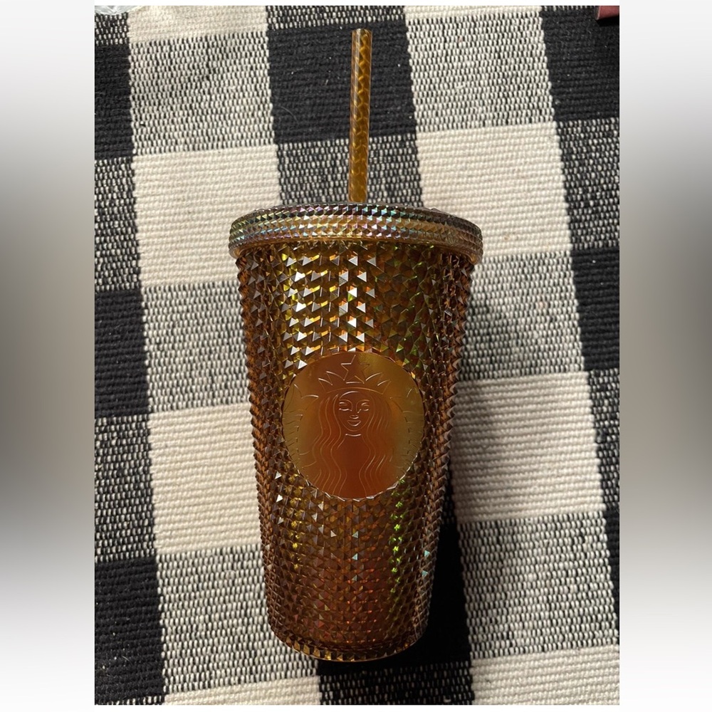 Starbucks 2021 Limited Edition 50 Years Copper Gold Studded 16 oz. Tumbler Cup